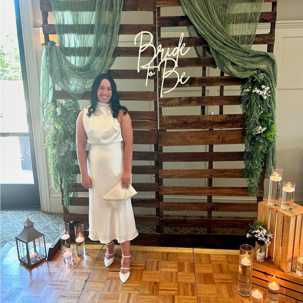 Lulus White Satin Dress